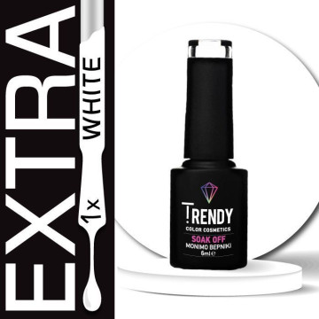 Trendy No33 Extra white - 6ml - Ημιμόνιμο βερνίκι νυχιών