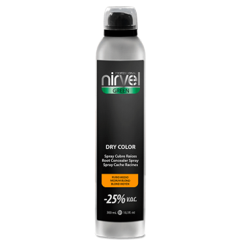 Nirvel dry color spray ξανθό σκούρο 300ml - Σπρέι για την κάλυψη των λευκών