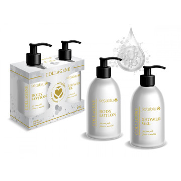 Σετ δώρου με body lotion Setablu Collagen 300ml & αφρόλουτρο 300ml