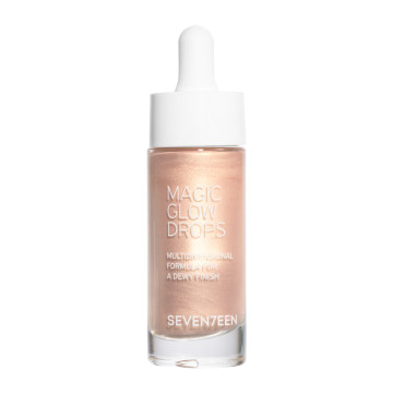 Seventeen Magic Glow Drops 02 Illuminating Sand – Dewy Υγρό Highlighter για Πρόσωπο και Σώμα