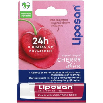 Liposan Cherry Shine Blister Lip Balm Με Χρώμα 4.8gr