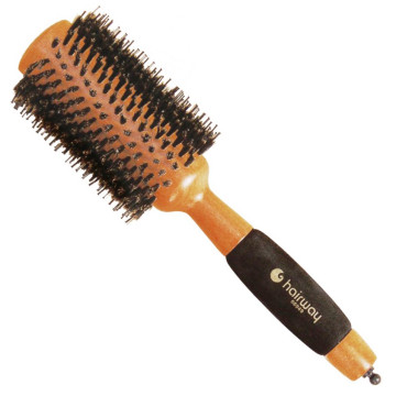 Βούρτσα Μαλλιών Hairway 38mm ∅ - Ανάμικτη Φυσική & Πλαστική Τρίχα - Αποσπώμενο Διαχωριστικό