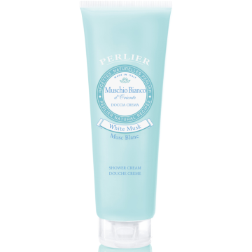 Perlier White Musk Shower Cream 250ml - Κρεμώδες Αφρόλουτρο Λευκός Μόσχος