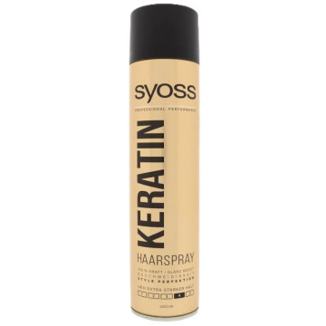 Syoss Keratin Hairspray 400ml – Λακ Μαλλιών για Πολύ Δυνατό Κράτημα & Λάμψη
