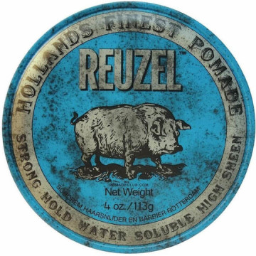 Reuzel Blue Strong Hold Water Soluble Pomade 113gr – Πομάδα για Δυνατό Κράτημα & Υψηλή Λάμψη
