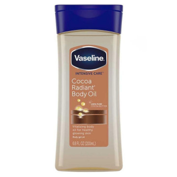 Vaseline Intensive Care Cocoa Radiant Body Oil 200ml - Λάδι Σώματος για Εντατική Λάμψη & Θρέψη