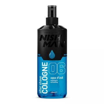 NISHMAN After Shave Cologne No 06 Aqua d'Asil 400ml – Ανδρική Κολόνια & Λοσιόν για Μετά το Ξύρισμα