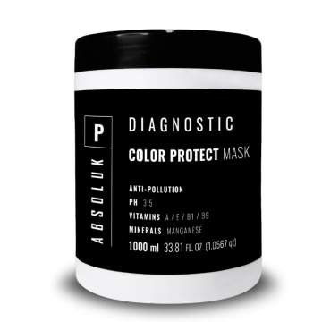 Absoluk Hair Care Diagnostic Color Protect Mask 1000ml – Επαγγελματική Μάσκα για Βαμμένα Μαλλιά & Διατήρηση Χρώματος
