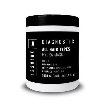 Absoluk Hair Care Diagnostic All Hair Types Mask 1000ml – Επαγγελματική Μάσκα Μαλλιών για Βαθιά Ενυδάτωση & Έντονη Λάμψη