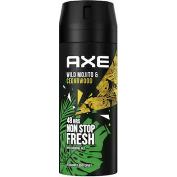 Axe wild mojito & cedarwood 48h deodorant body spray 150ml