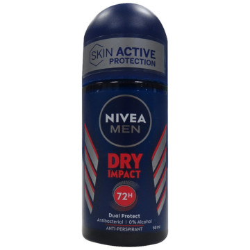 Nivea men dry impact 72h deodorant roll on 50ml