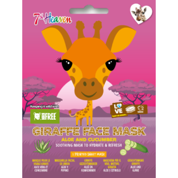 7th Heaven TimTom Giraffe face mask Aloe & cucumber