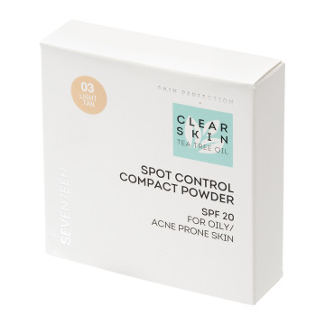 Seventeen clear skin spot control compact powder 03 - light tan