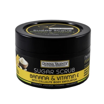Donna Valente Sugar Body Scrub – Banana & Vitamin E 600g